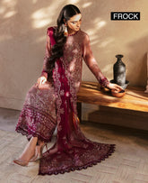 Xenia KAINA Embroidered Chiffon Dress - Front View